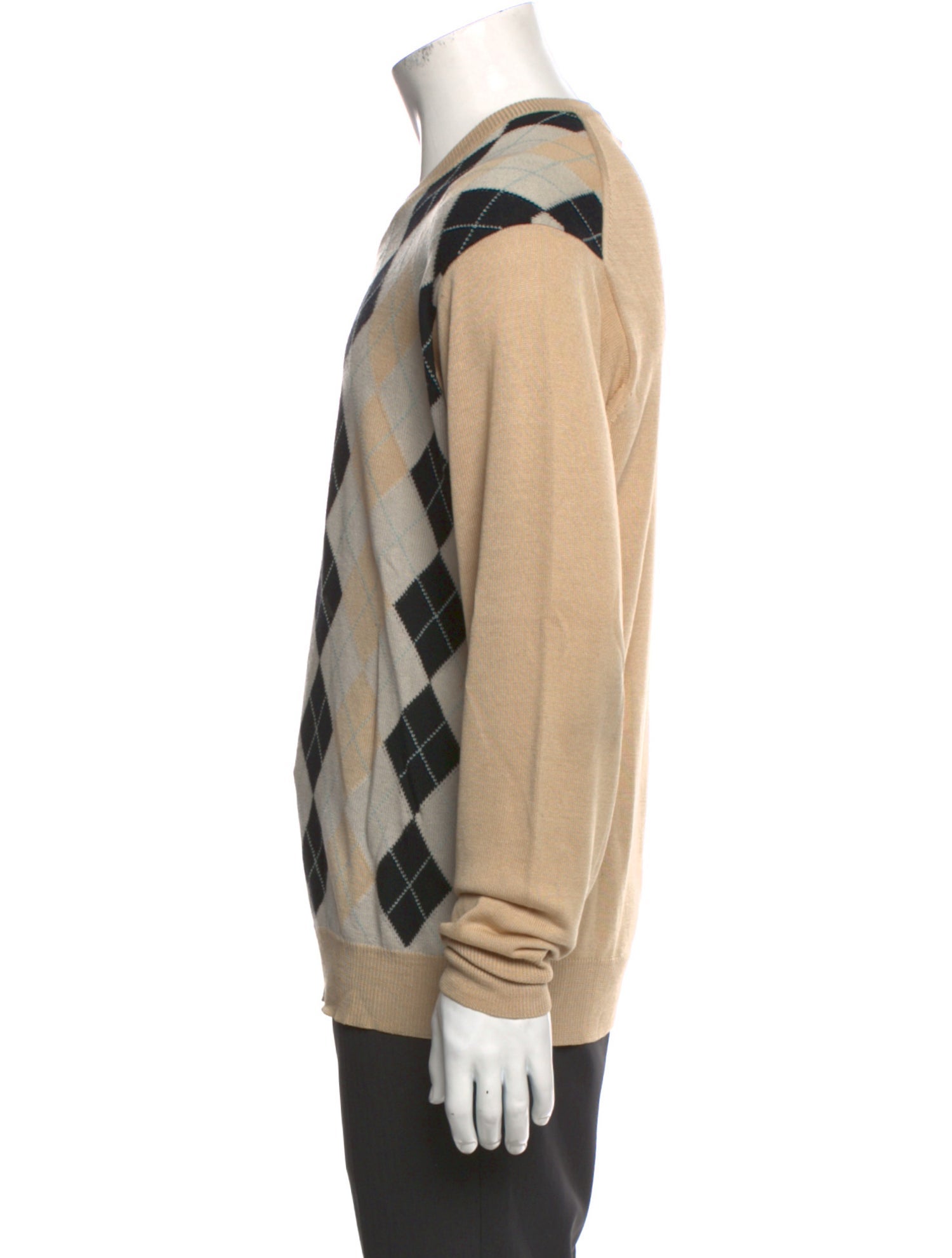 TSE Silk Plaid Print Pullover