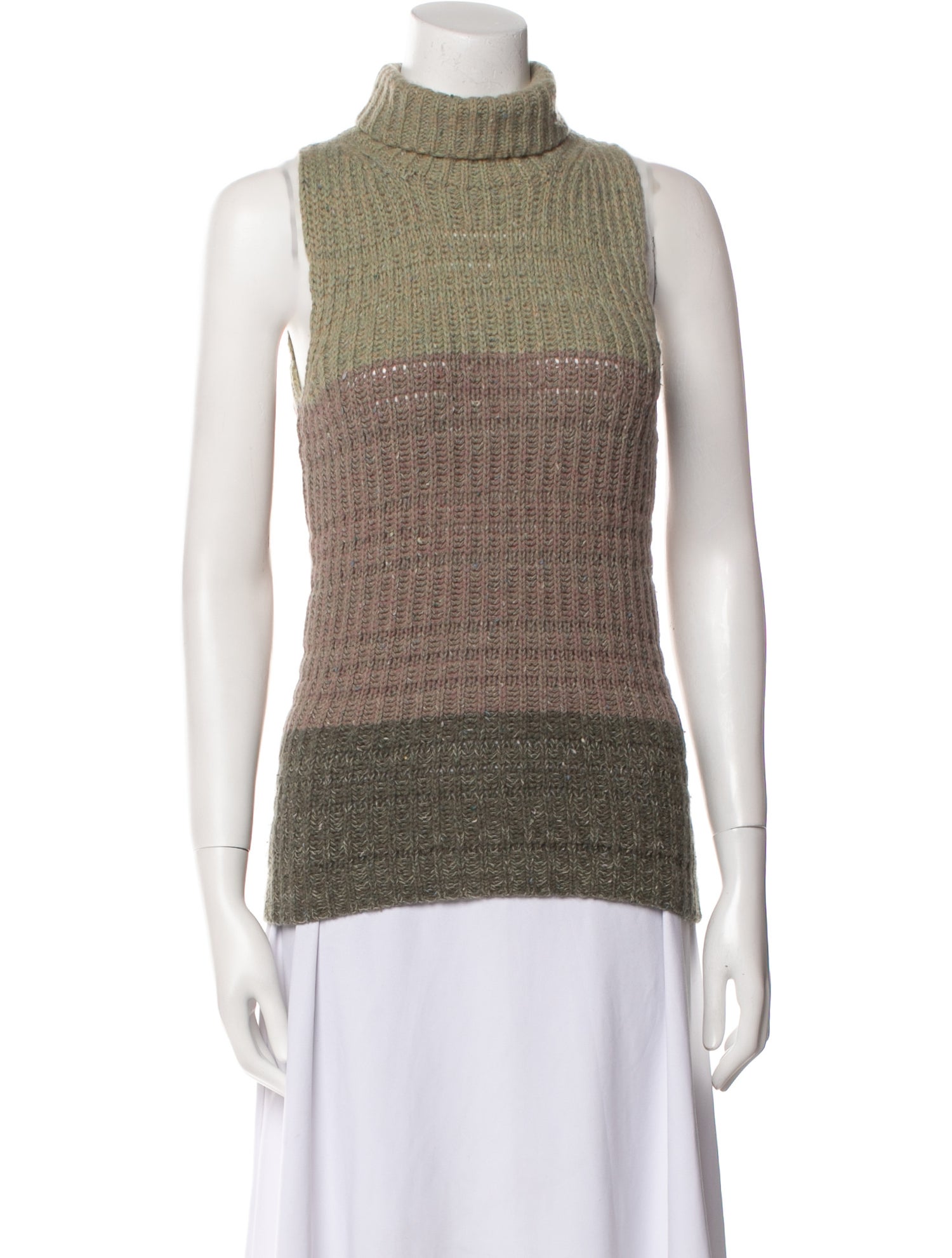 TSE Cashmere Colorblock Pattern Sweater