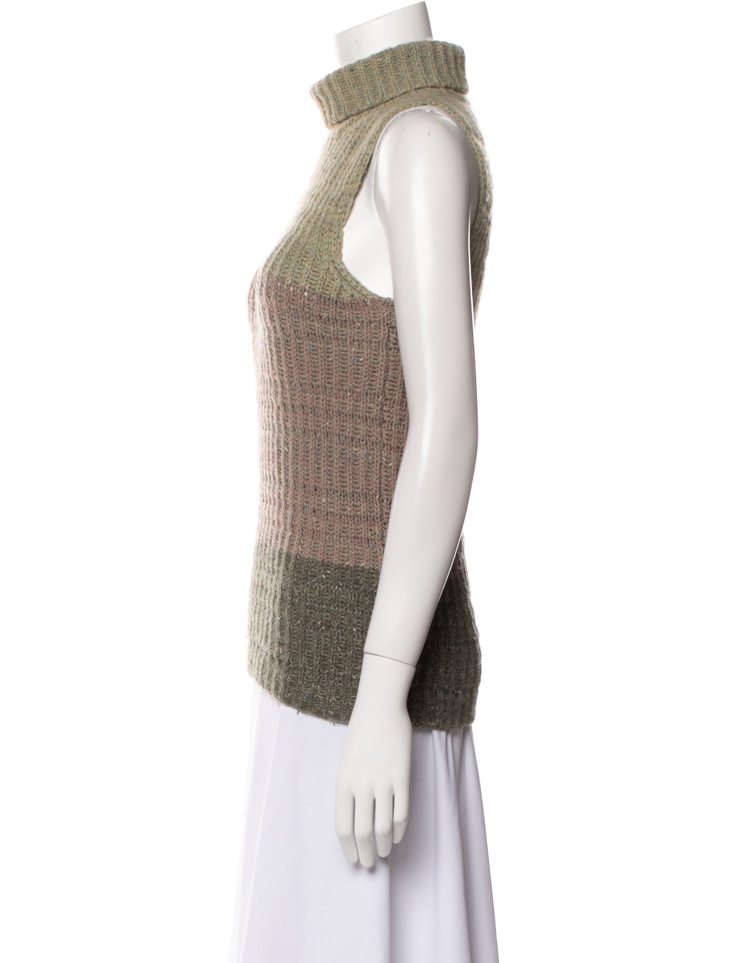 TSE Cashmere Colorblock Pattern Sweater