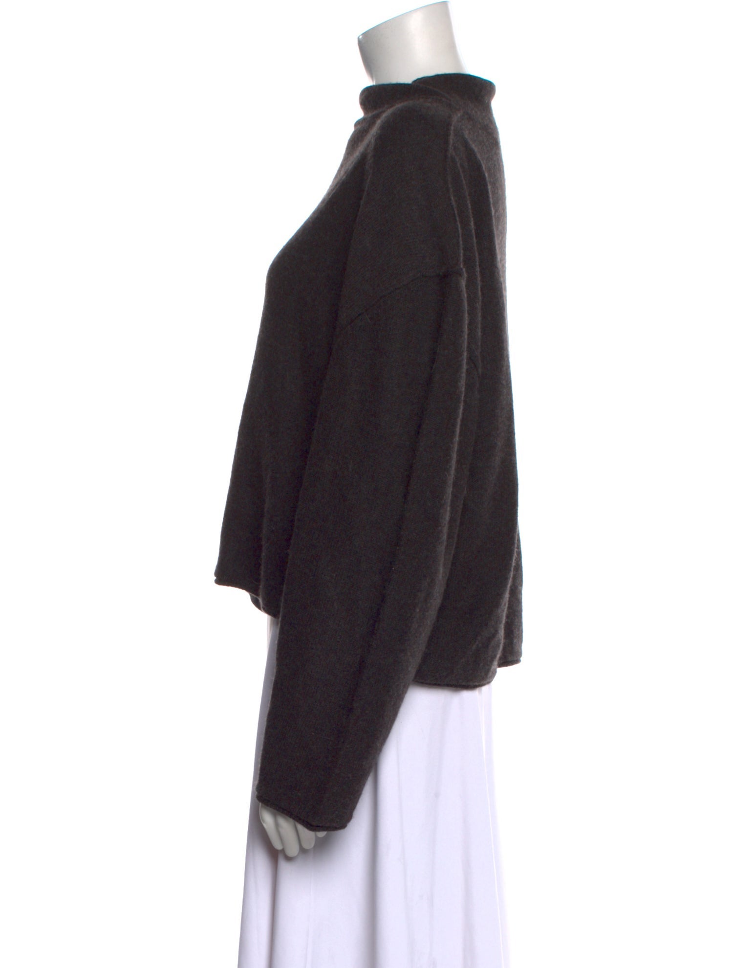 TSE Silk Mock Neck Sweater