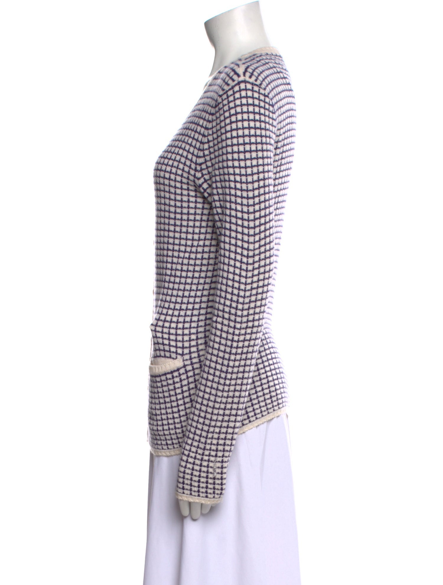 TSE Cashmere Plaid Print Sweater