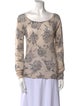 TSE Cashmere Floral Print Sweater