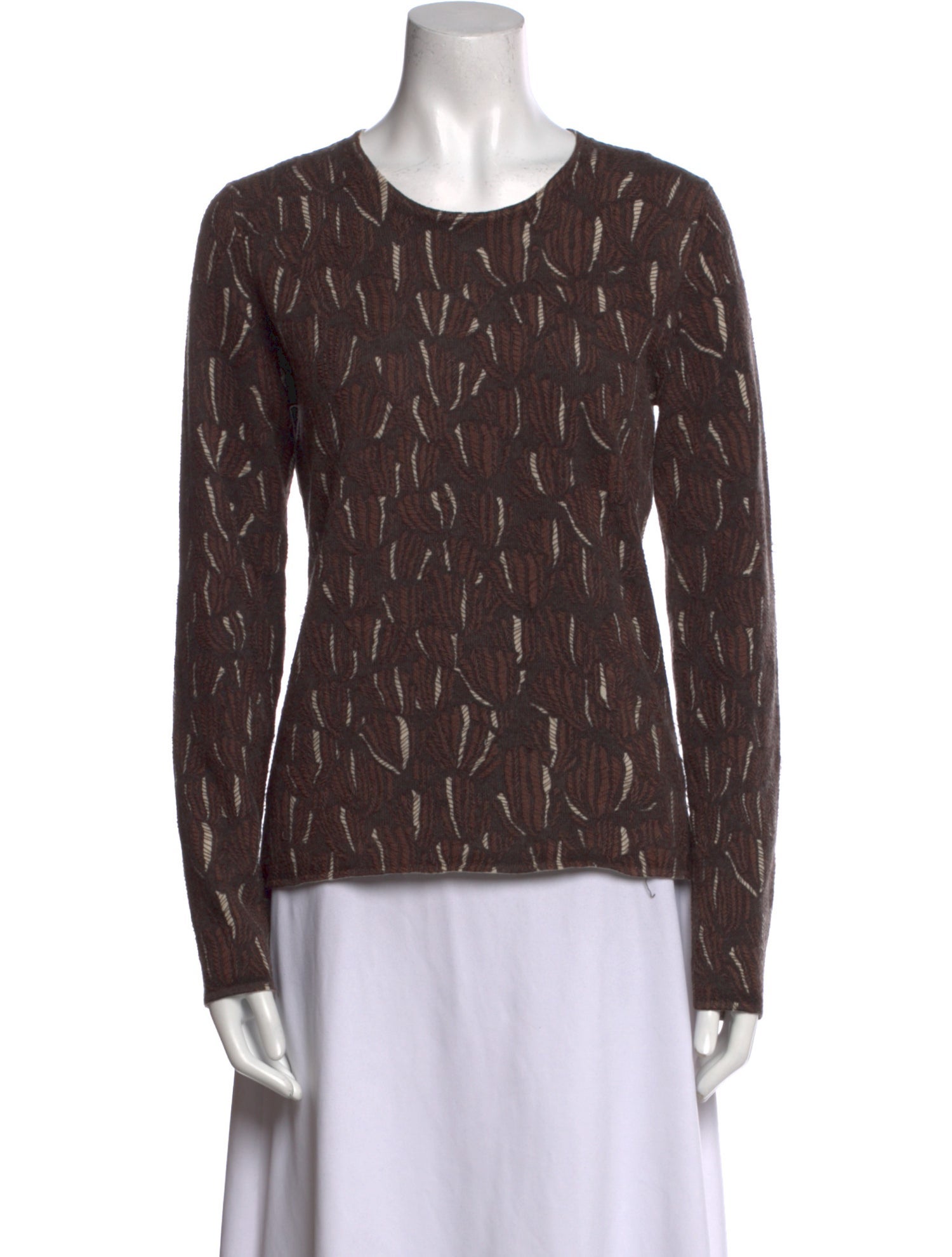 TSE Cashmere Printed Sweater