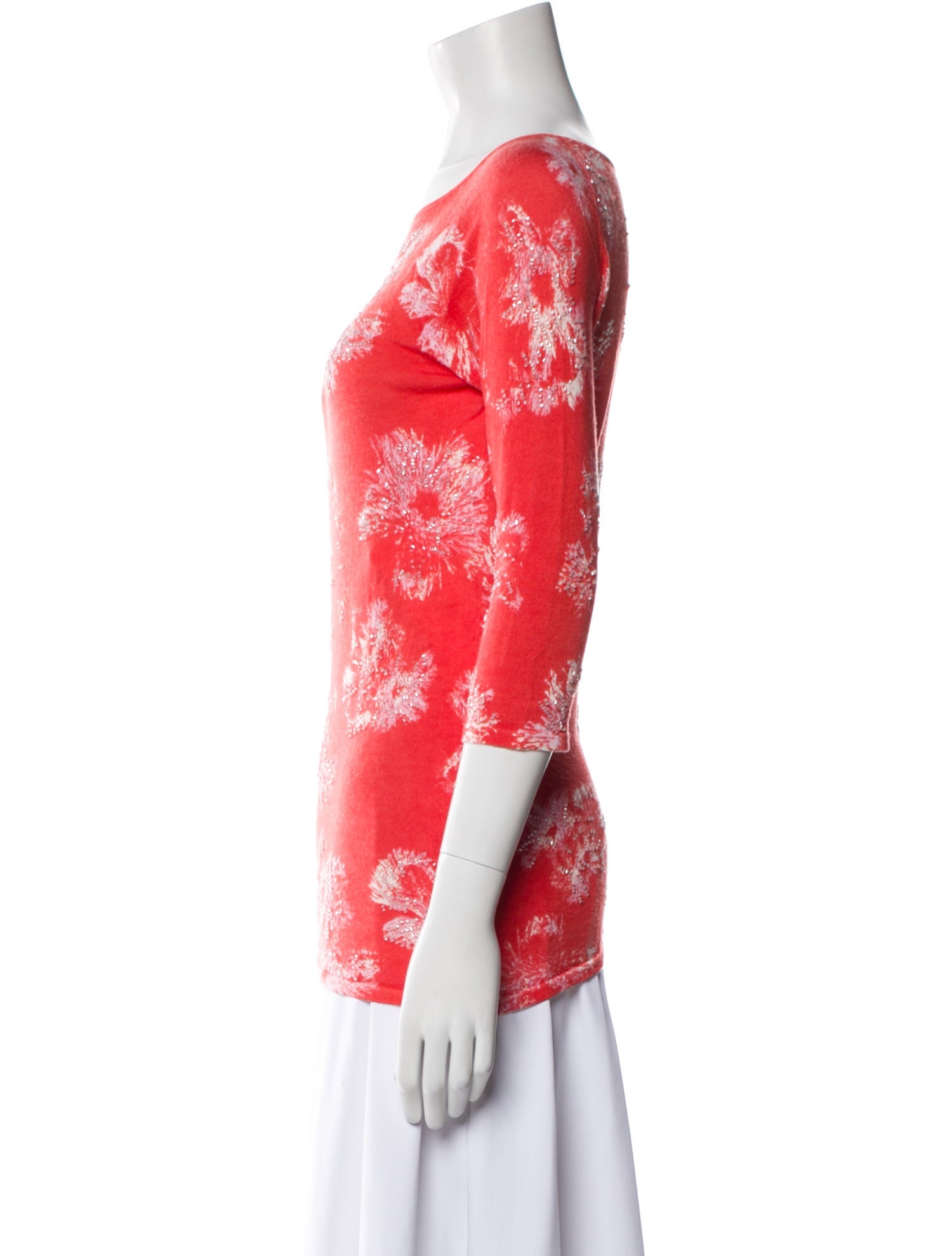 TSE Cashmere Printed Sweater