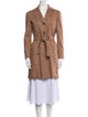 TSE Cashmere Tweed Pattern Trench Coat