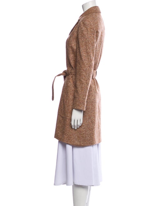 TSE Cashmere Tweed Pattern Trench Coat