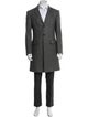 TSE Wool Tweed Pattern Overcoat
