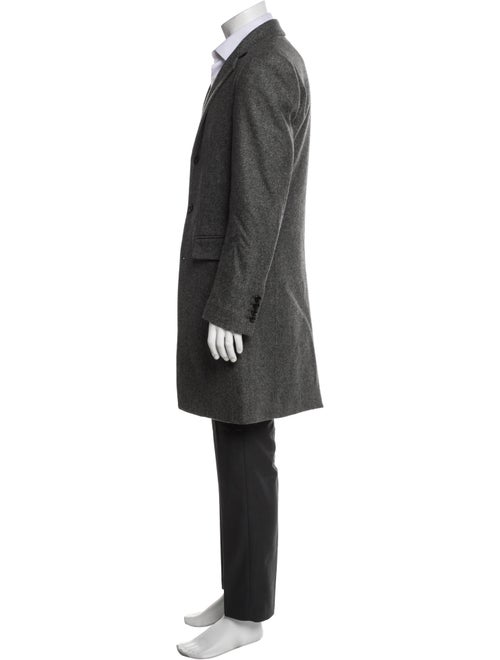 TSE Wool Tweed Pattern Overcoat