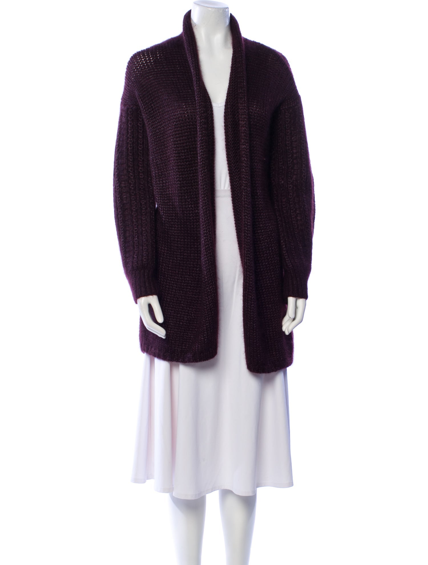 TSE Silk Open Front Sweater