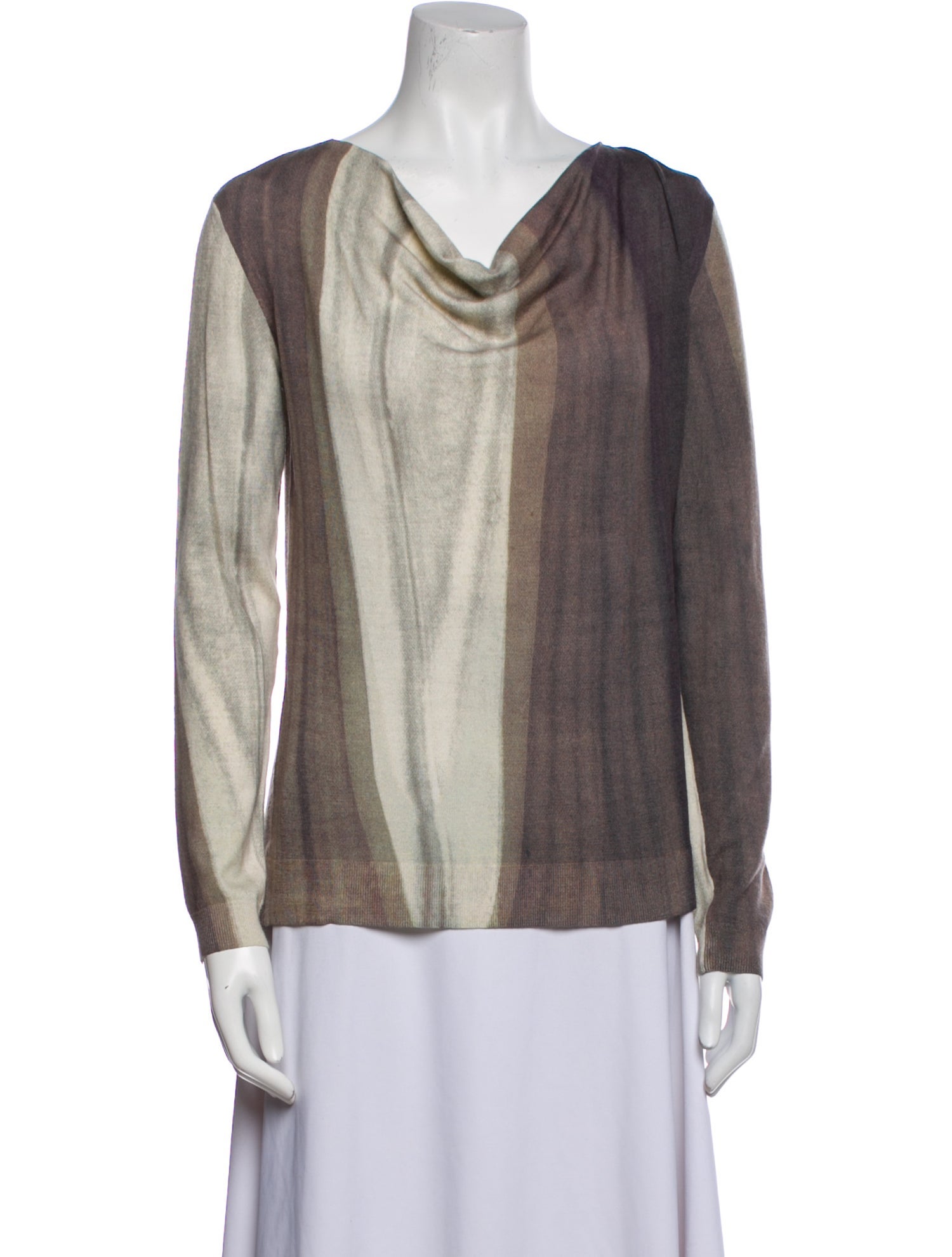 TSE Cashmere Colorblock Pattern Sweater