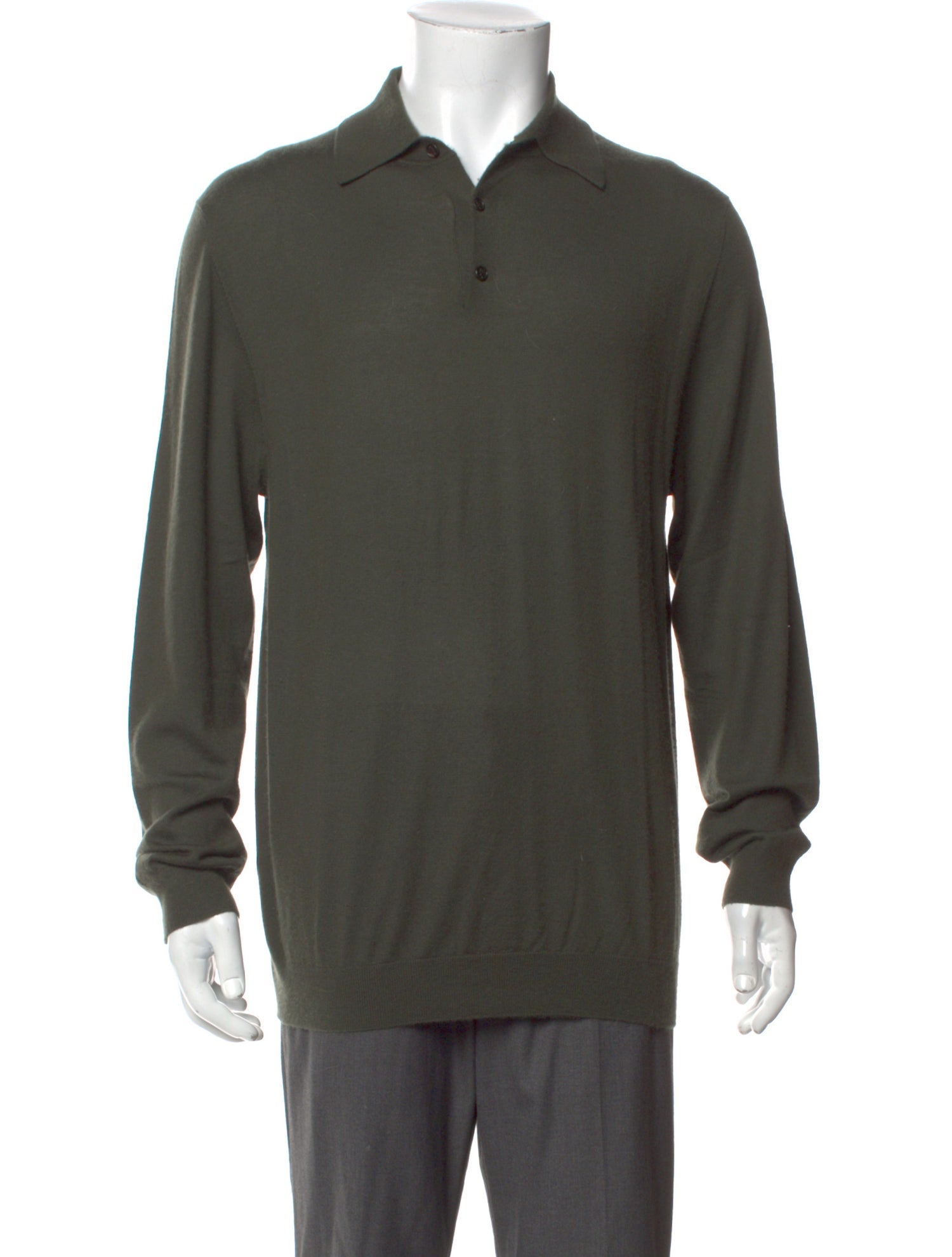 TSE Cashmere Collar Polo Sweater