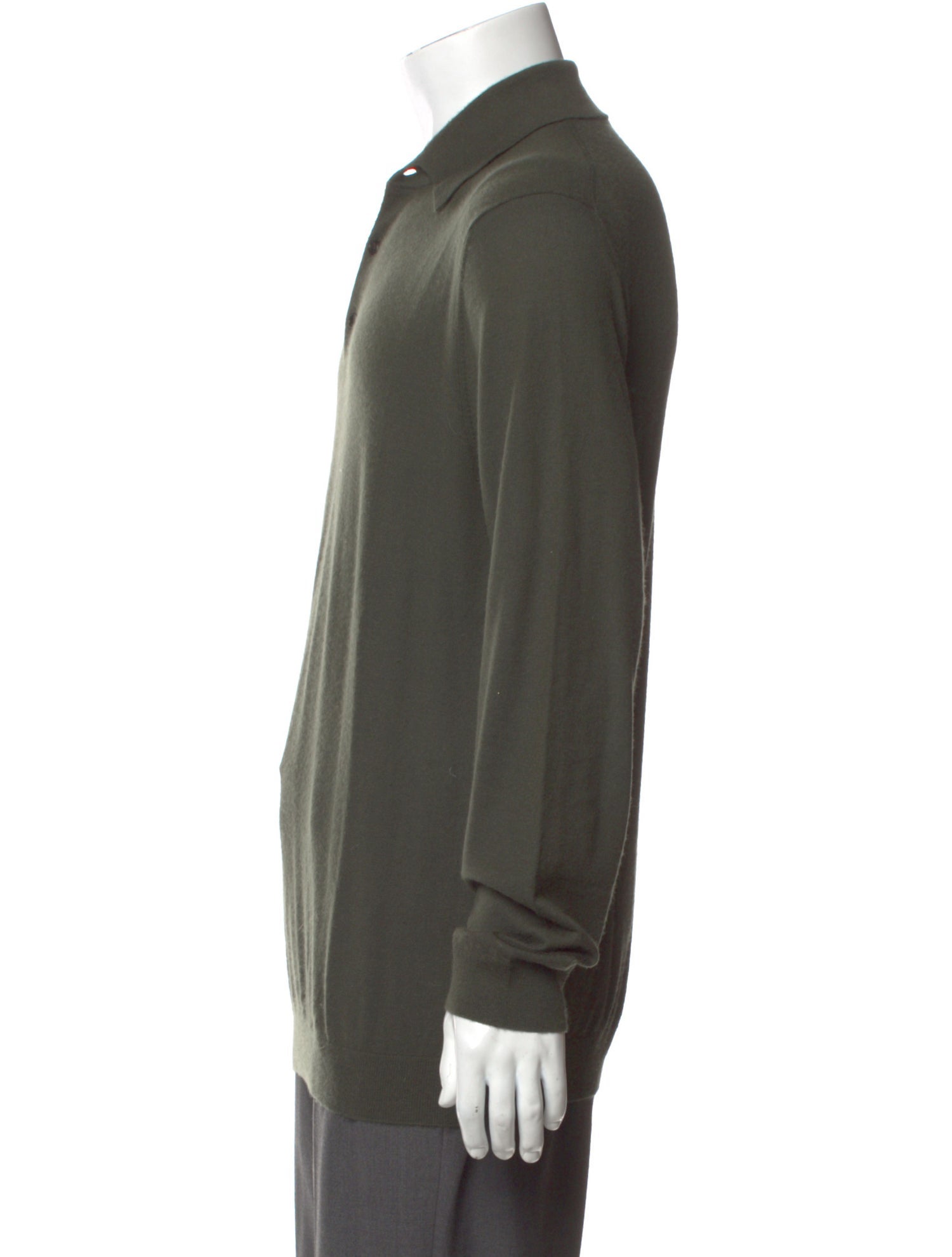 TSE Cashmere Collar Polo Sweater