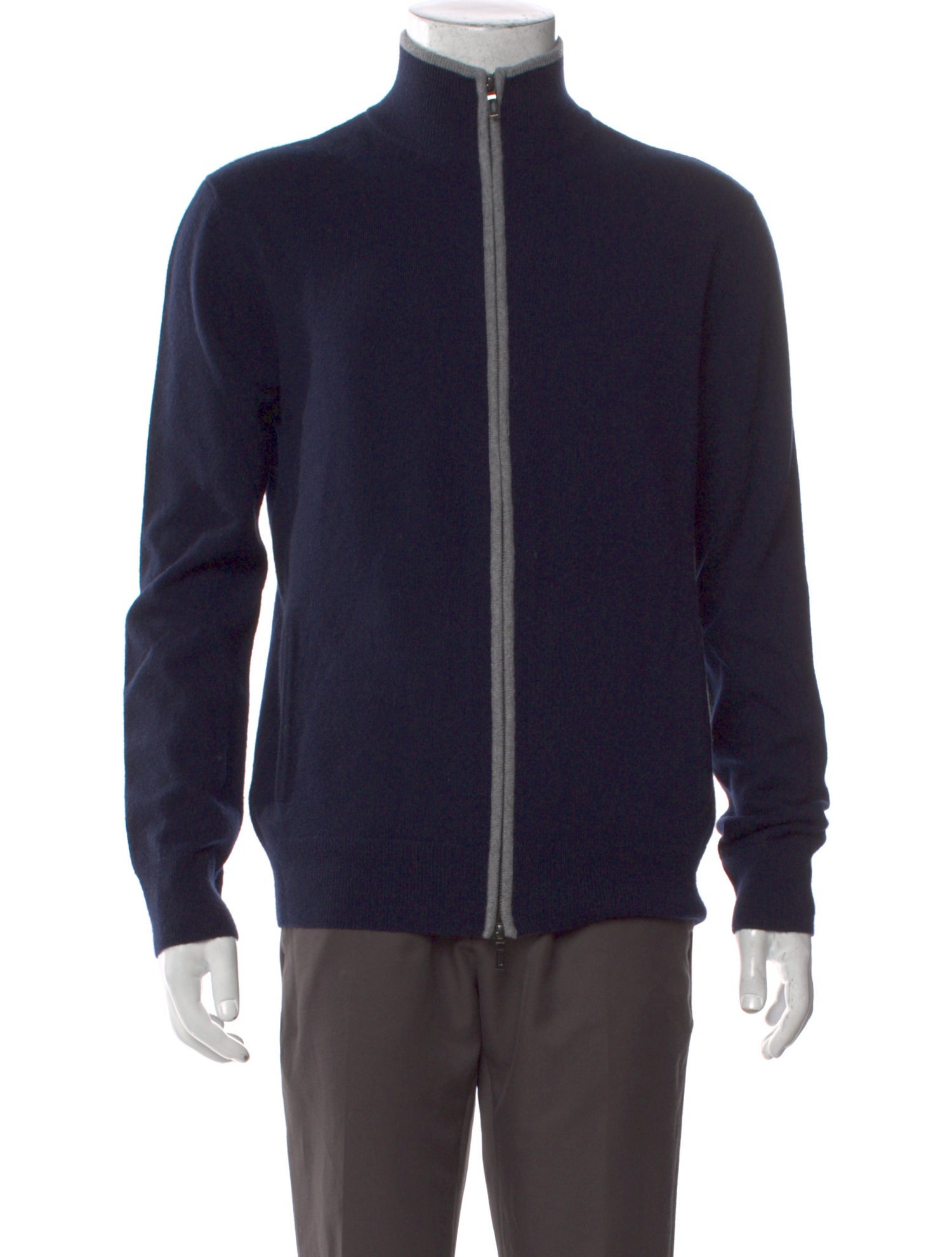 TSE Cashmere Mock Neck Cardigan