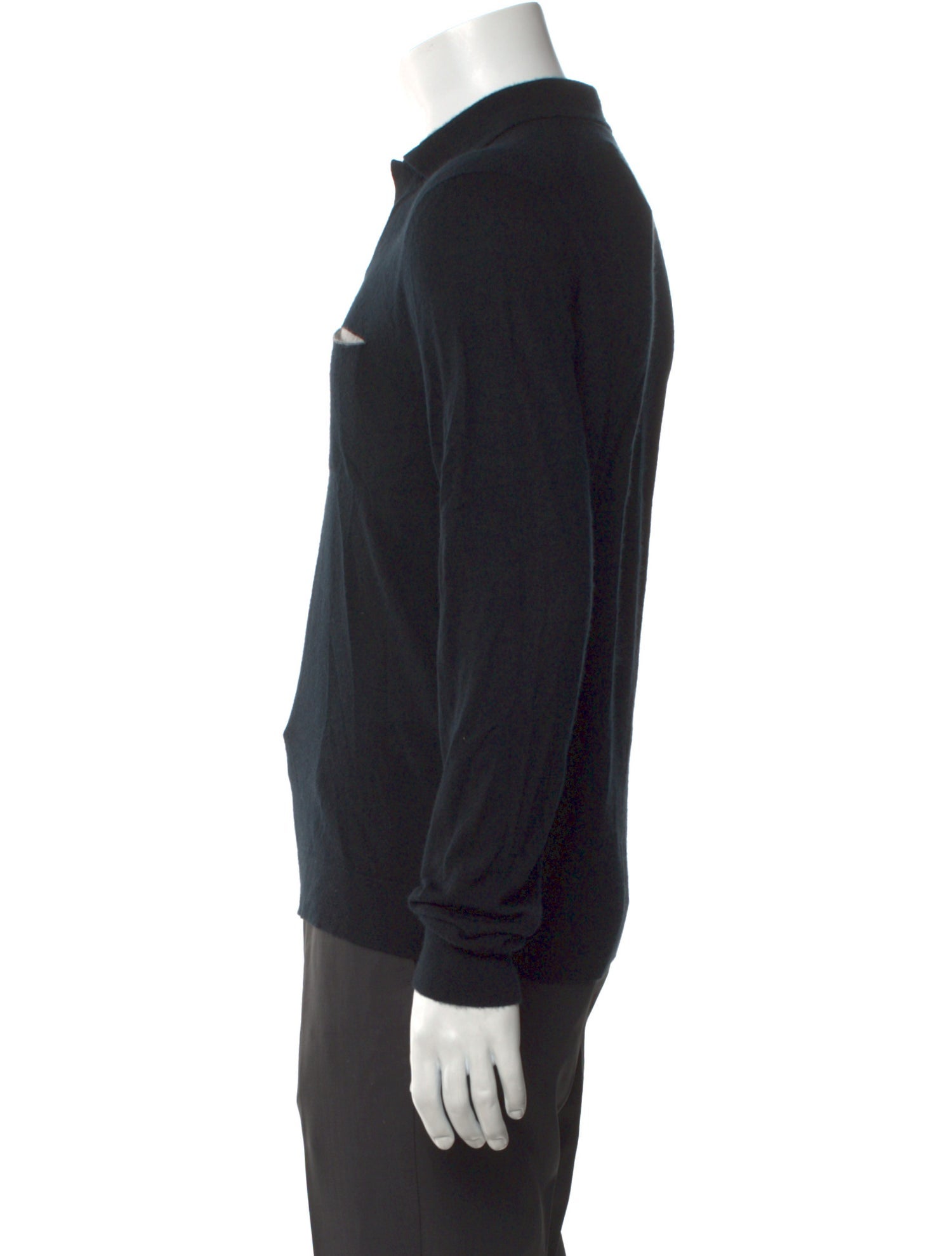 TSE Cashmere Collar Polo Shirt