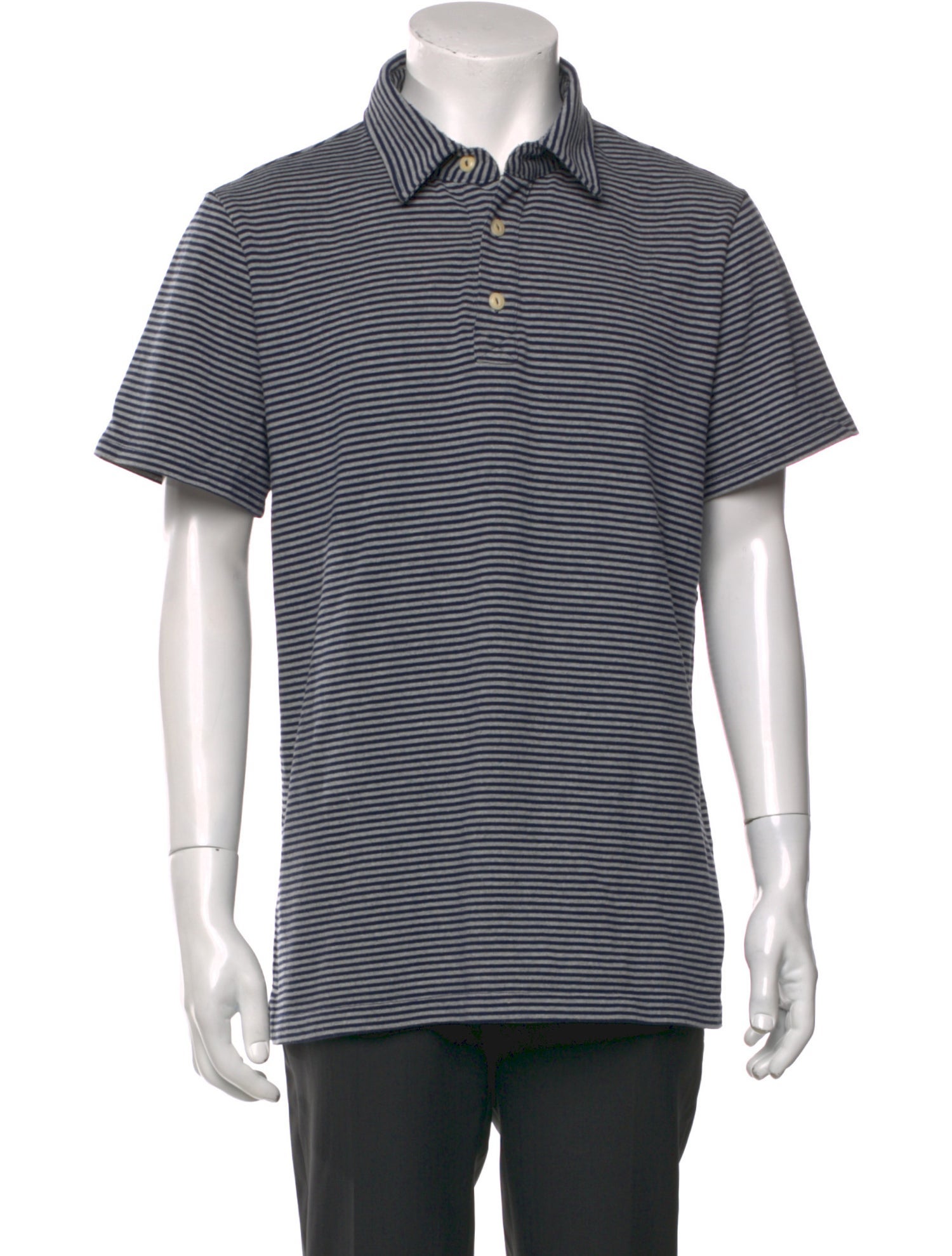 Taylor Stitch Striped Collar Polo Shirt