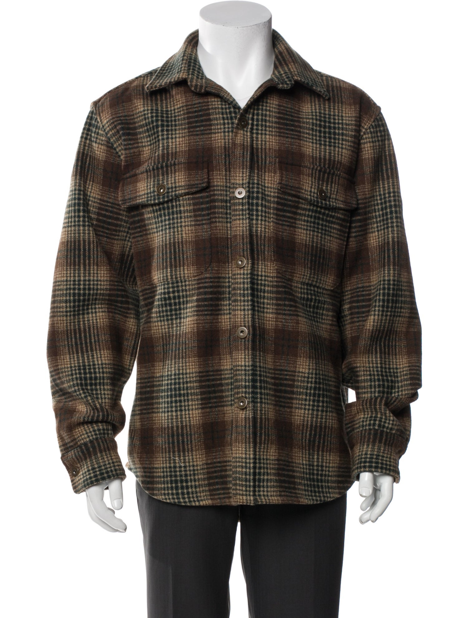 Taylor Stitch Wool Plaid Print Jacket