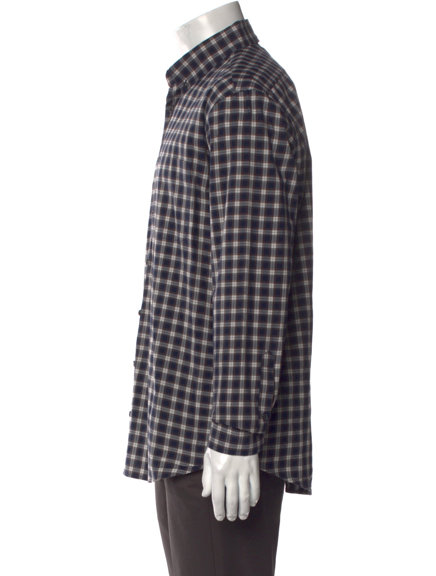 Taylor Stitch Plaid Print Long Sleeve Dress Shirt