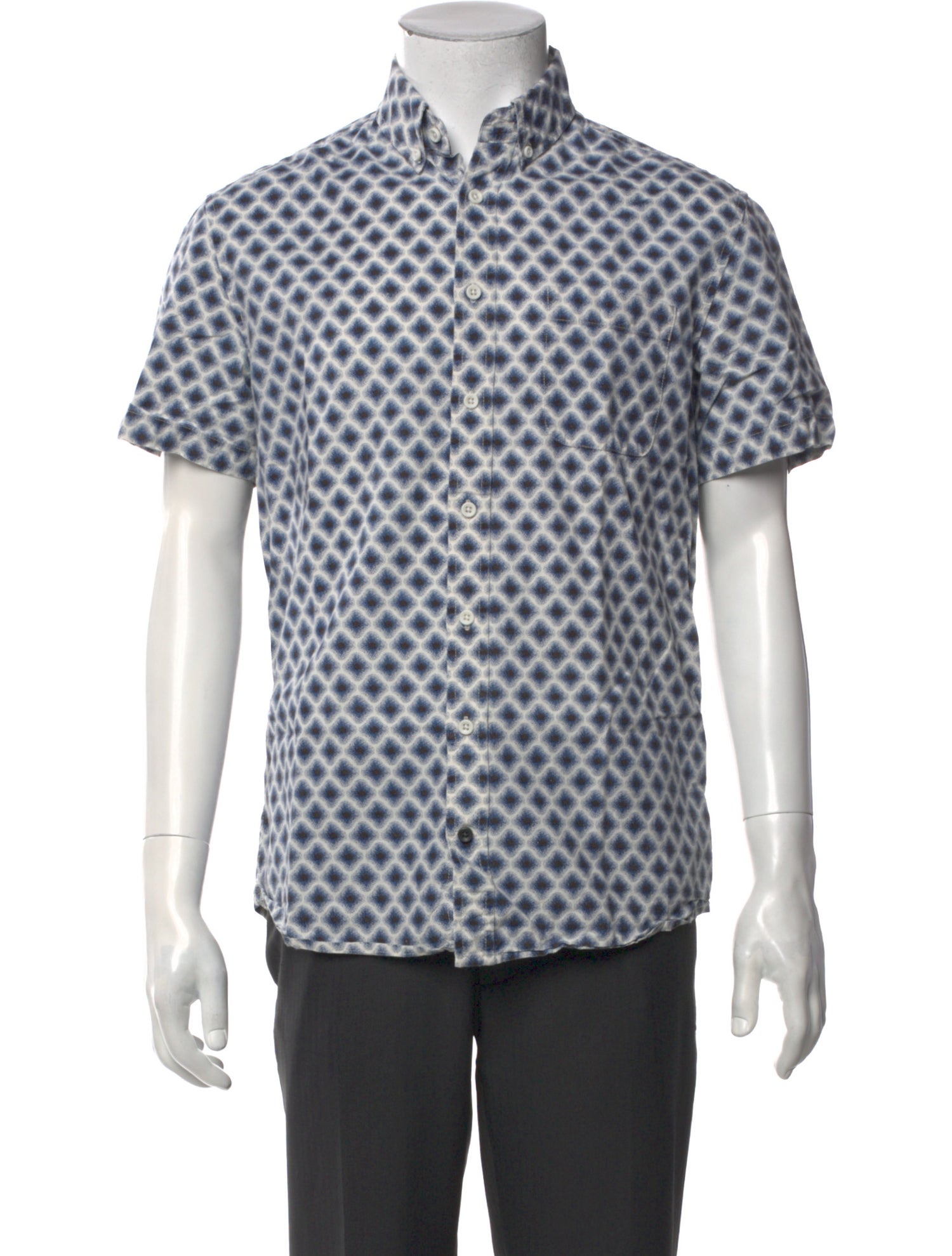 Taylor Stitch Plaid Print Short Sleeve Shirt