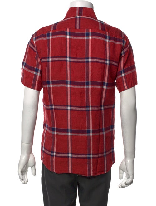 Taylor Stitch Linen Plaid Print Shirt