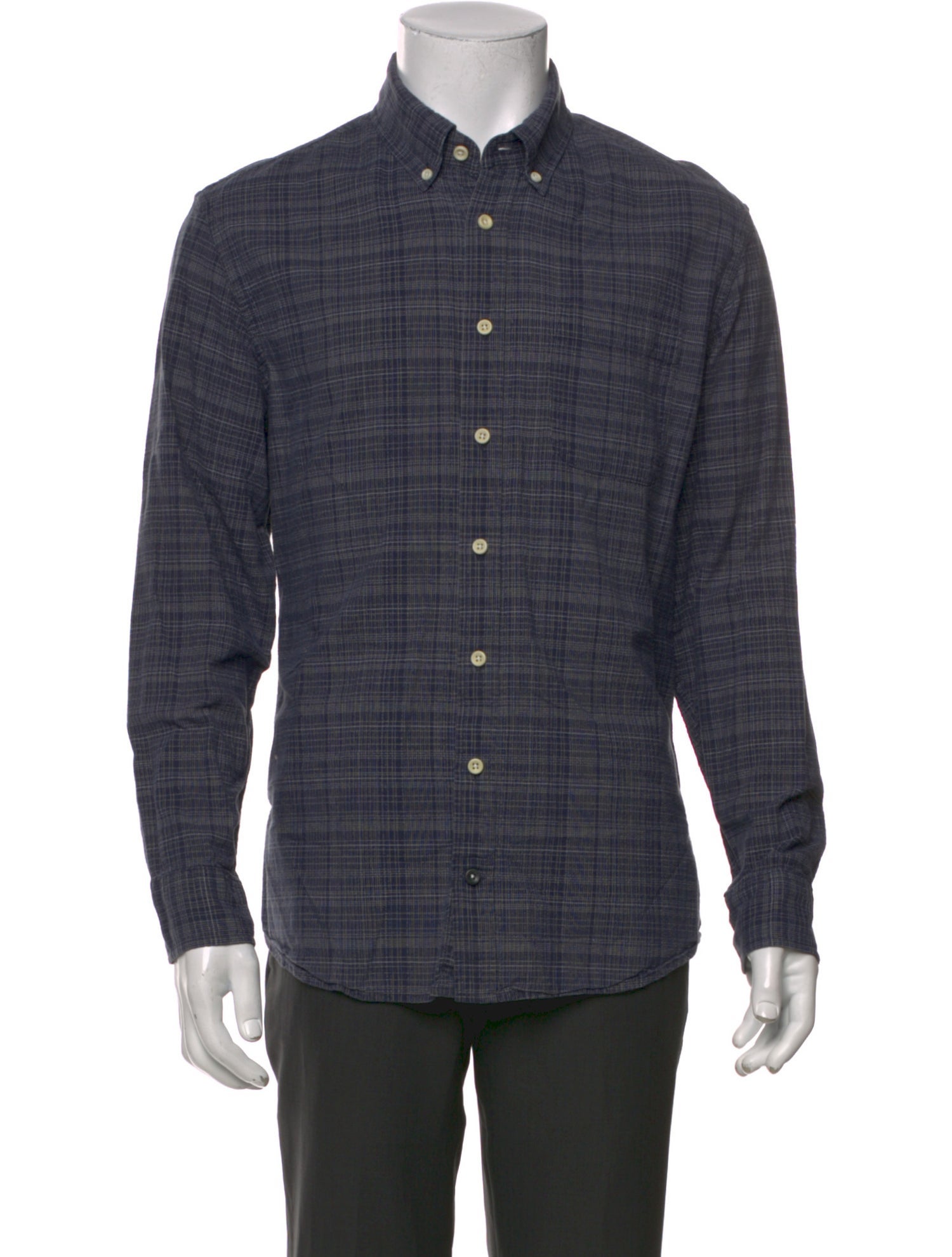 Taylor Stitch Plaid Print Long Sleeve Shirt