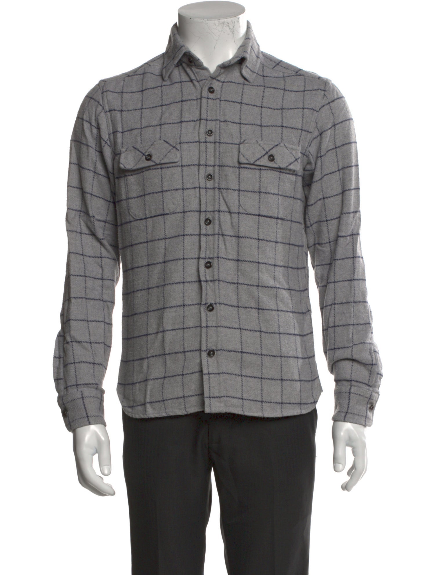 Taylor Stitch Plaid Print Long Sleeve Shirt