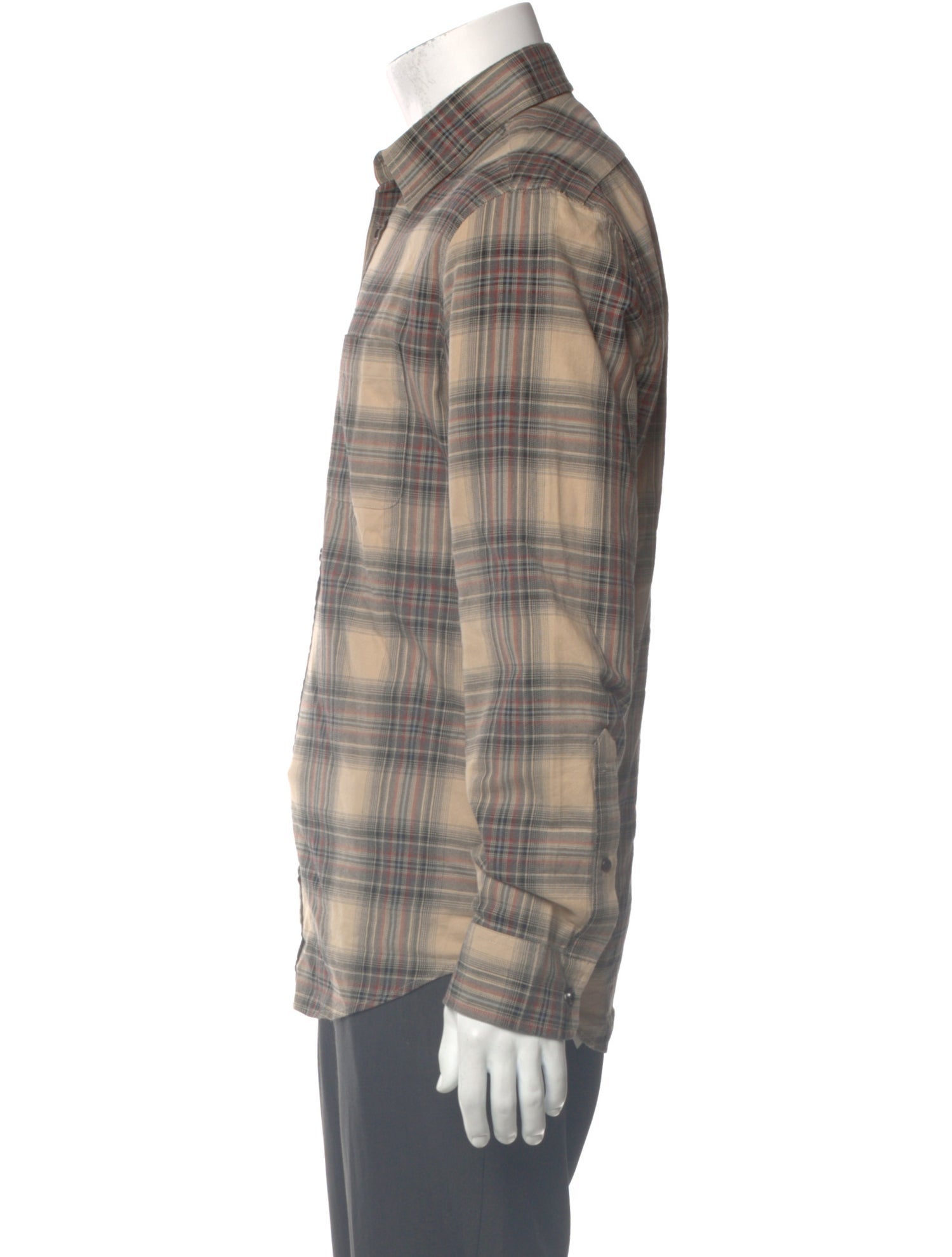 Taylor Stitch Plaid Print Long Sleeve Shirt