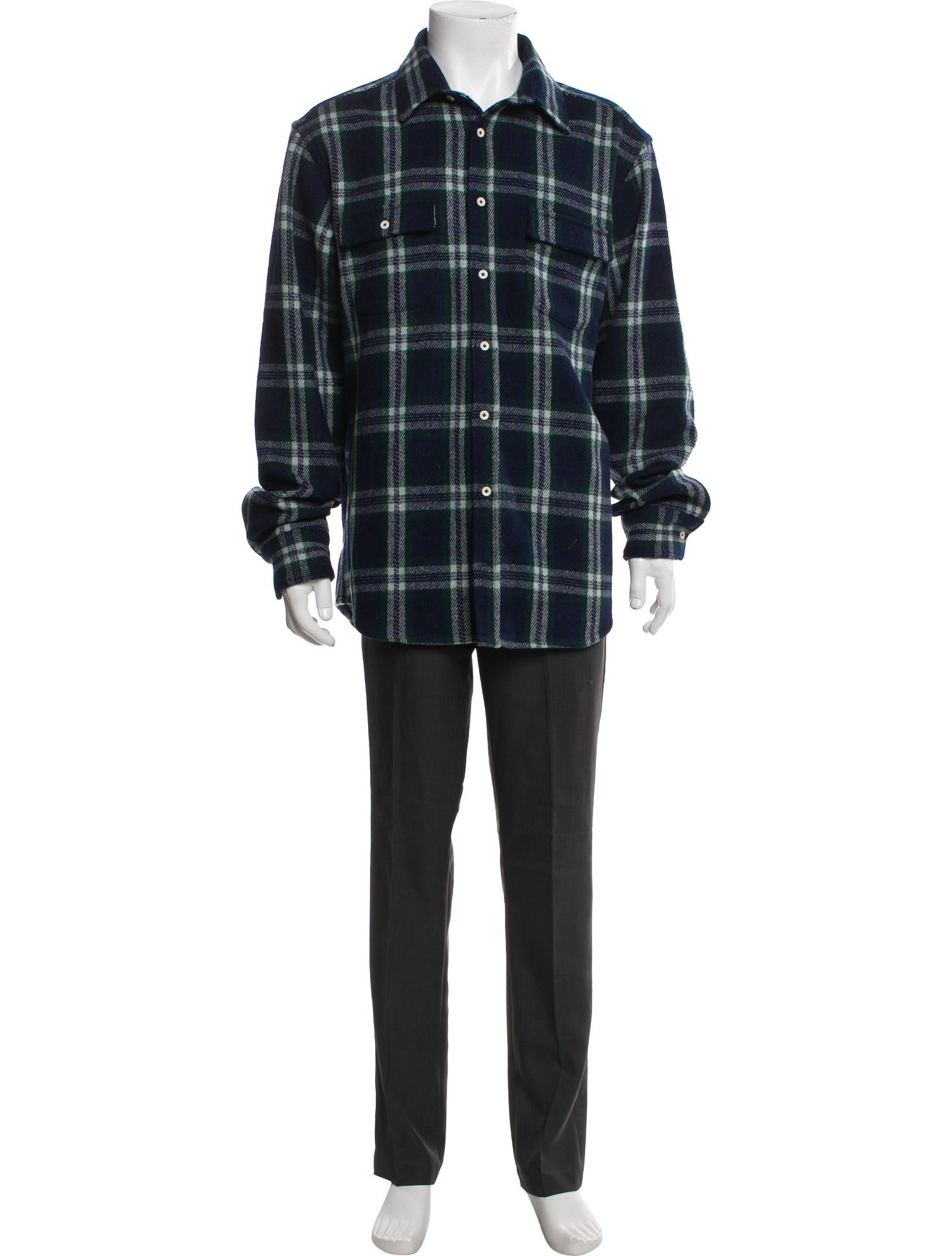 Taylor Stitch Wool Plaid Print Cardigan