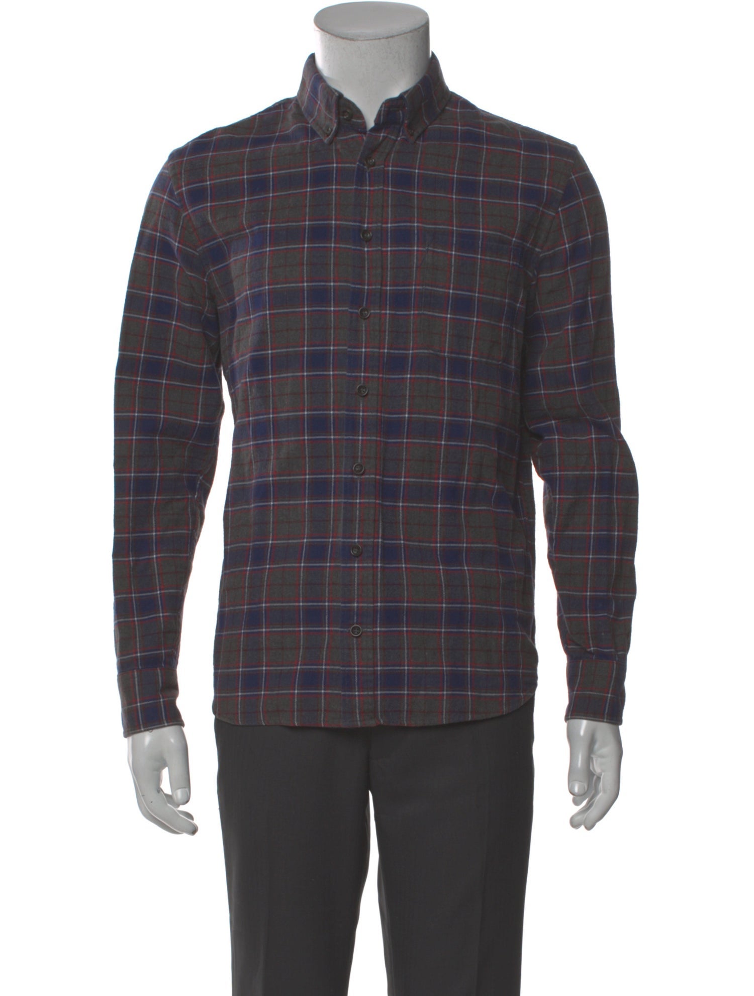 Taylor Stitch Plaid Print Long Sleeve Shirt