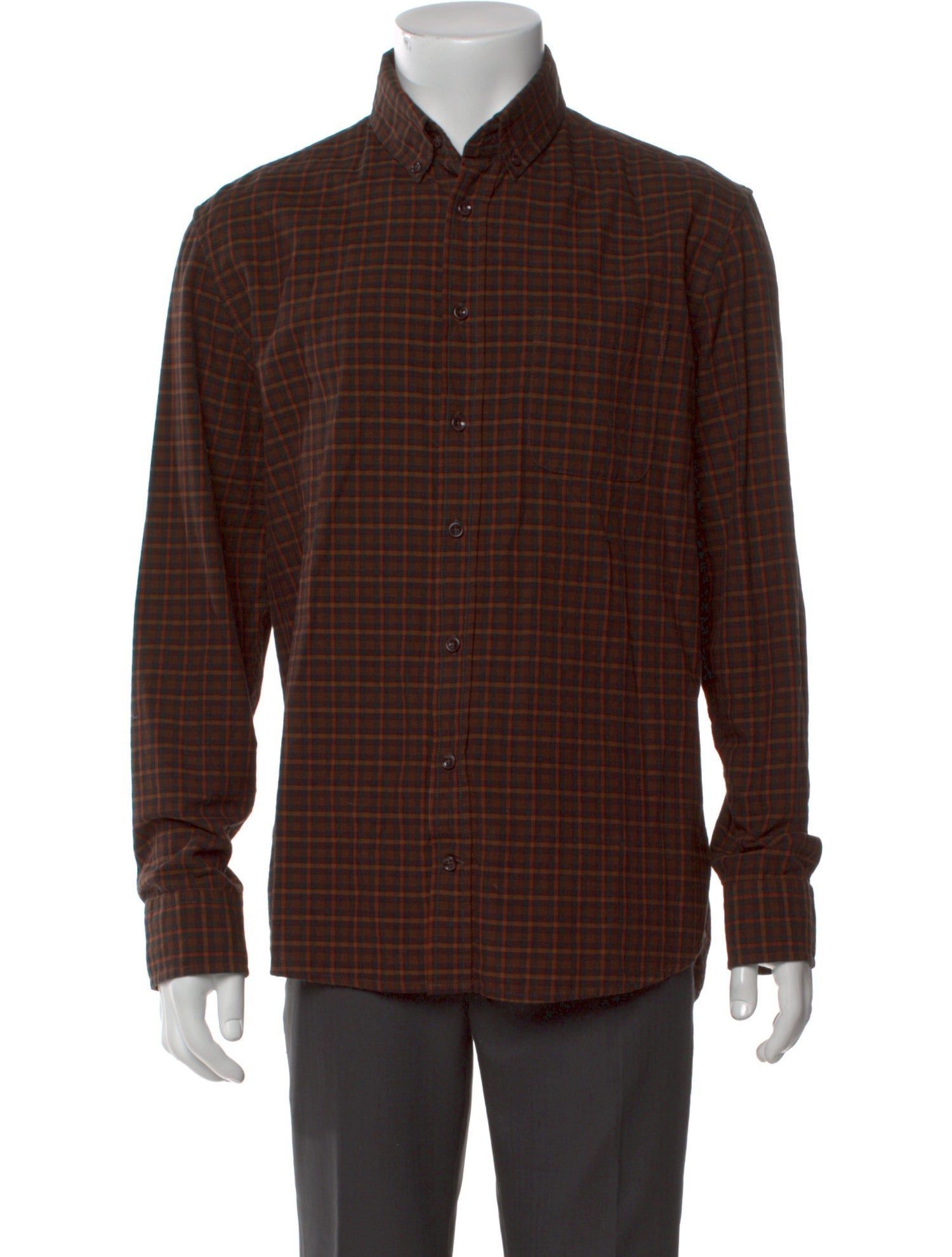 Taylor Stitch Plaid Print Long Sleeve Shirt