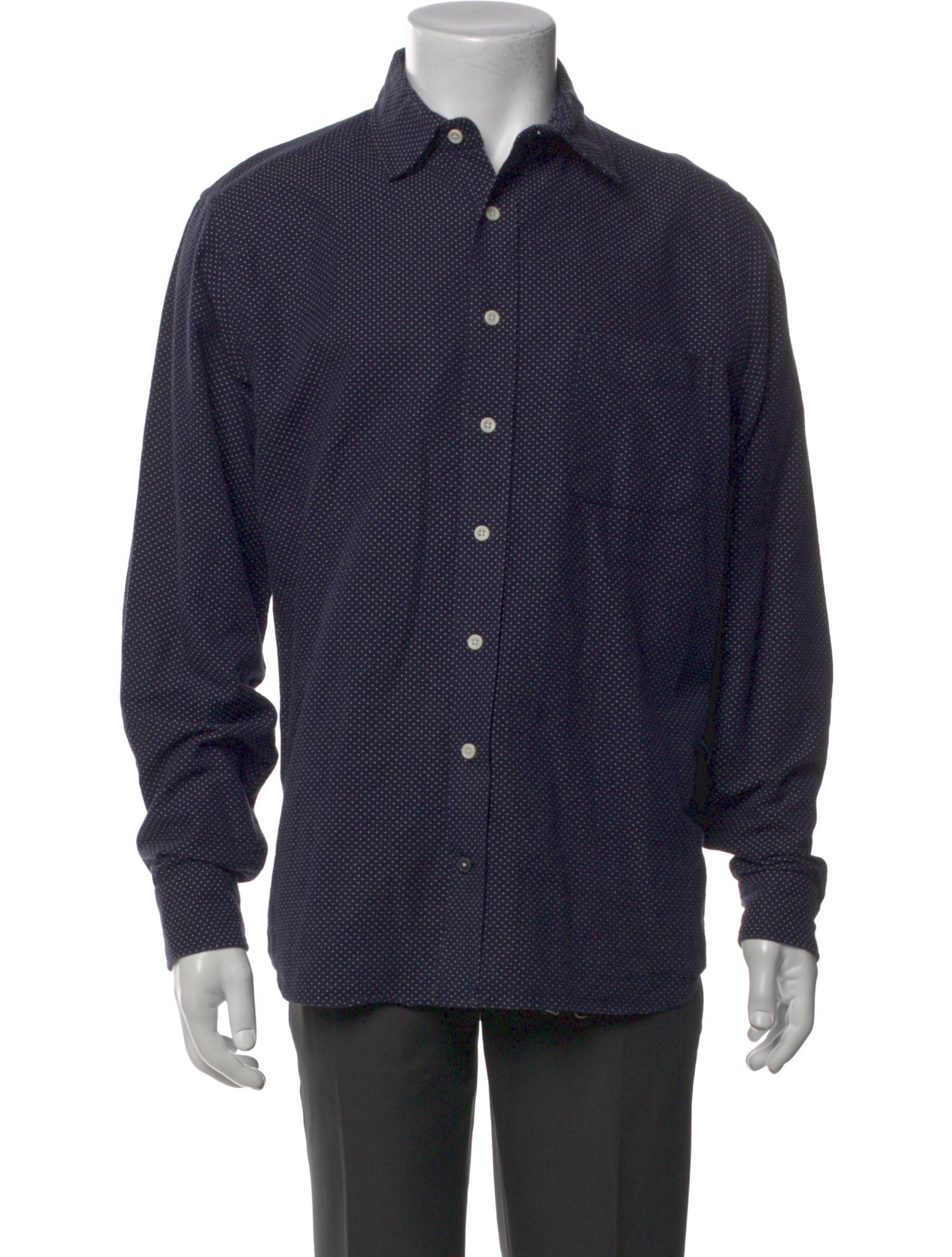 Taylor Stitch Polka Dot Print Long Sleeve Shirt
