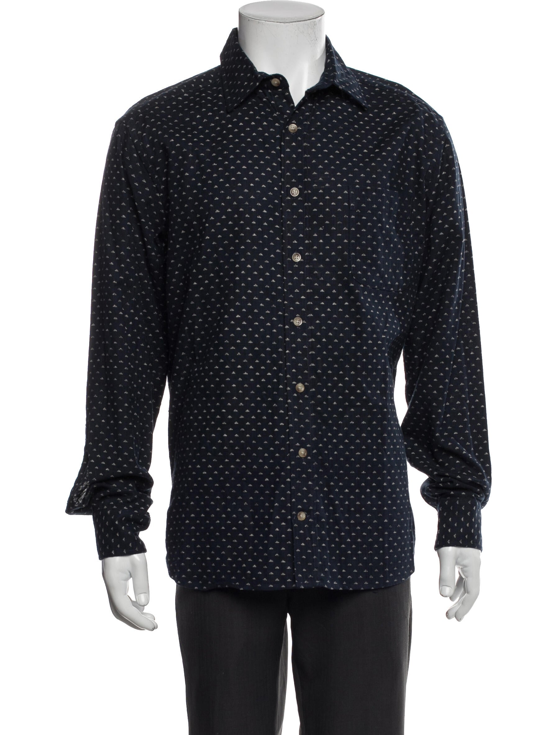 Taylor Stitch Printed Long Sleeve Dress Shirt