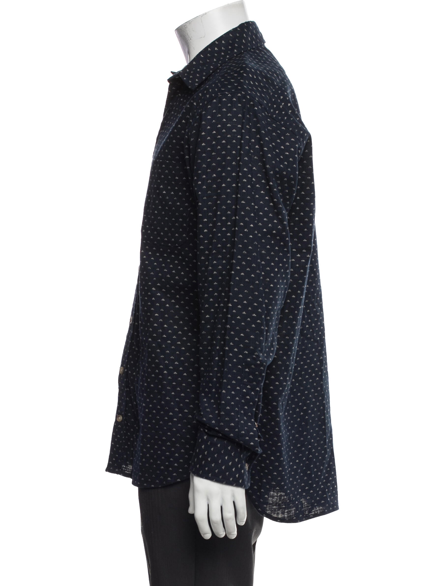 Taylor Stitch Printed Long Sleeve Dress Shirt