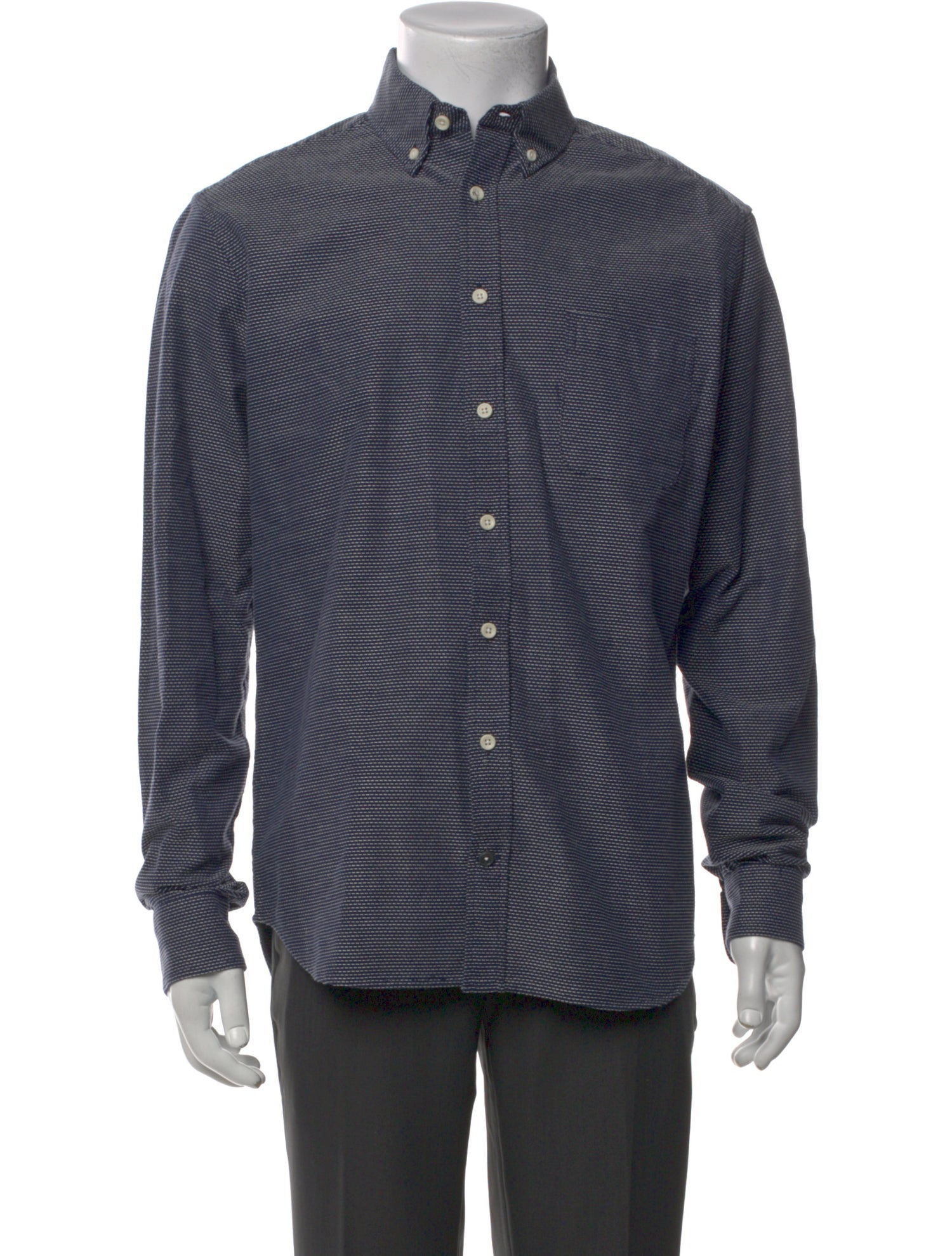 Taylor Stitch Polka Dot Print Long Sleeve Shirt