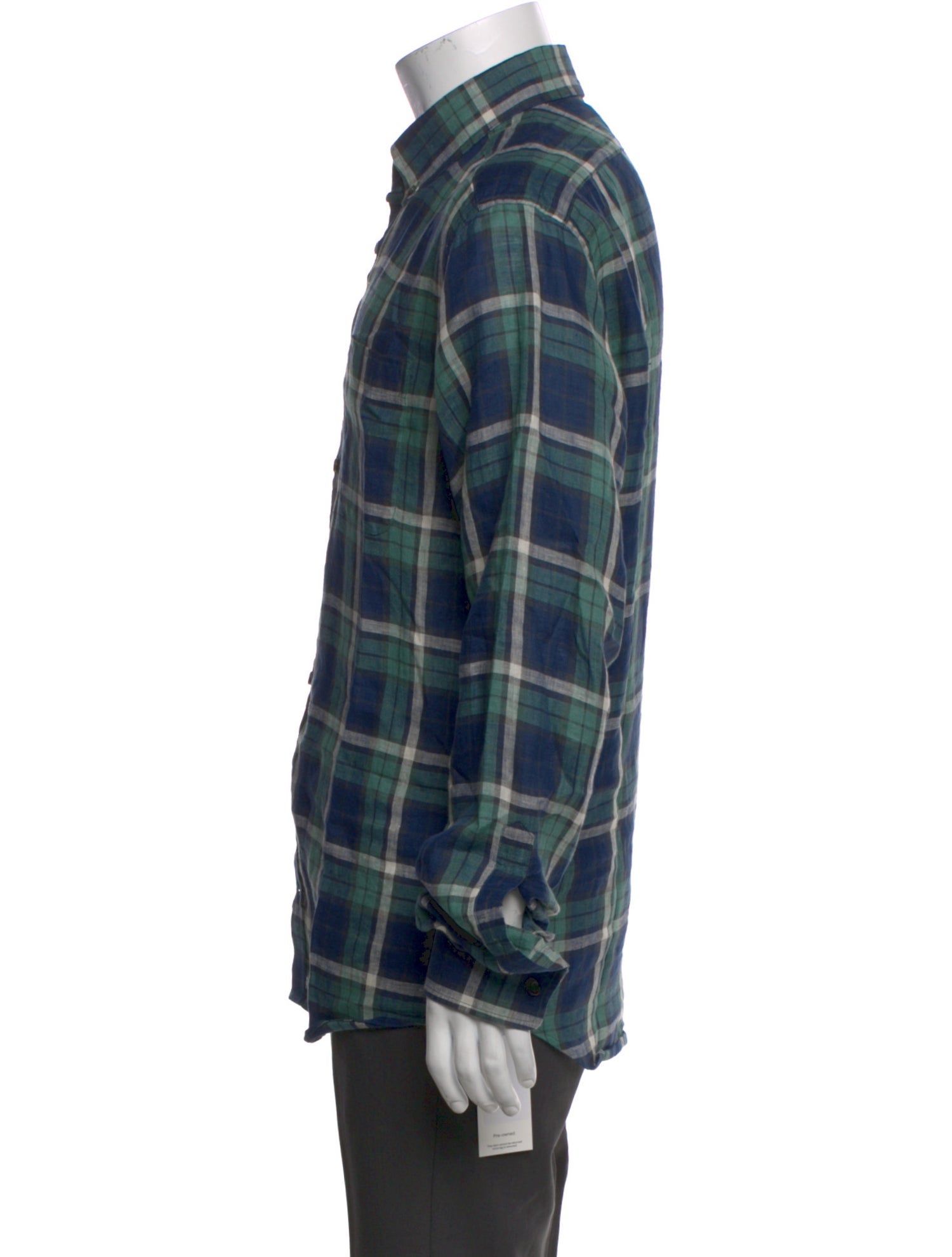 Taylor Stitch Linen Plaid Print Shirt