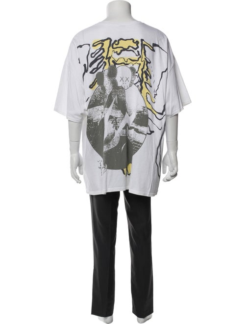 Travis Scott Cactus Jack x Kaws Graphic Print Crew Neck T-Shirt