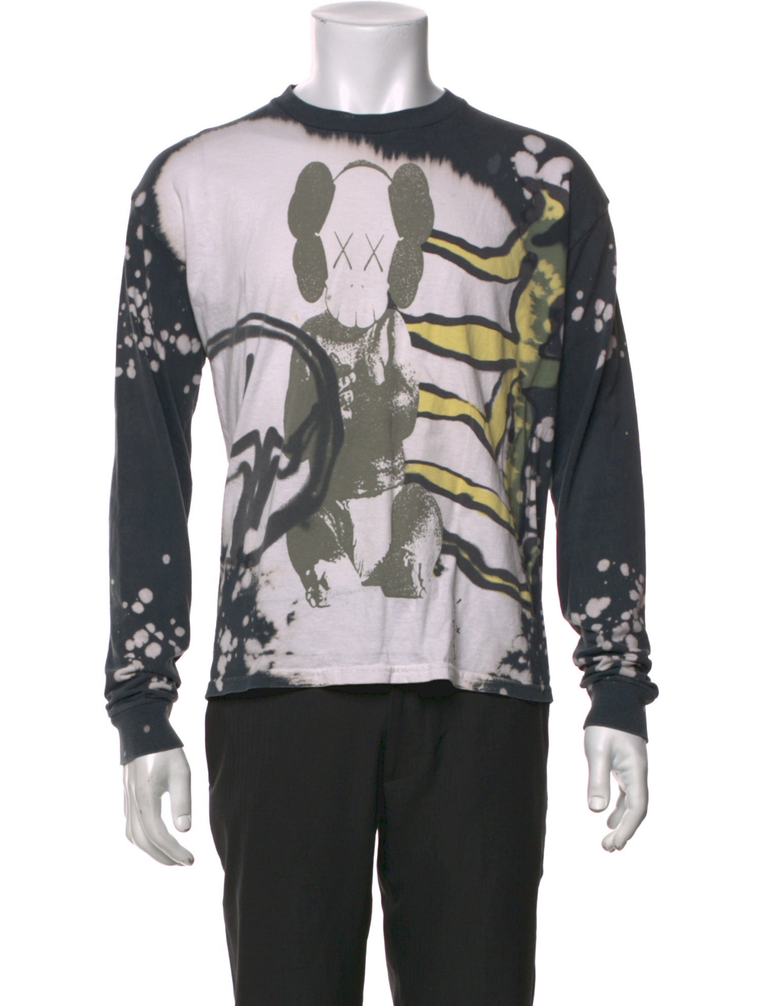 Travis Scott Cactus Jack x Kaws Graphic Print Crew Neck T-Shirt