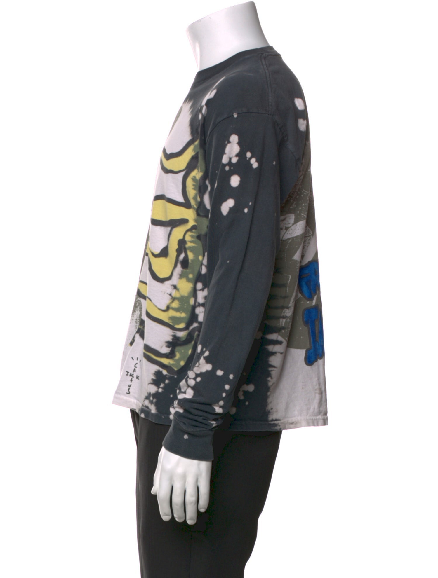 Travis Scott Cactus Jack x Kaws Graphic Print Crew Neck T-Shirt