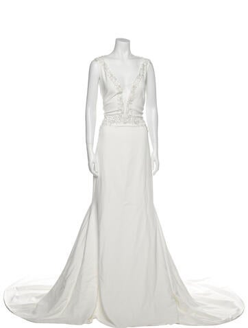 Theia Dresses V-Neck Long Dress XL