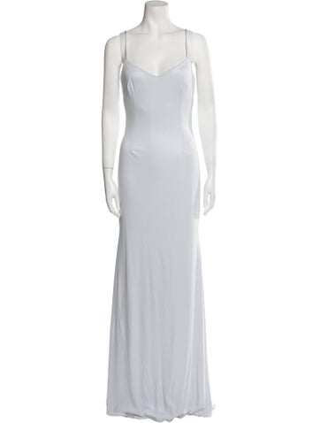 Theia Dresses V-Neck Long Dress XS