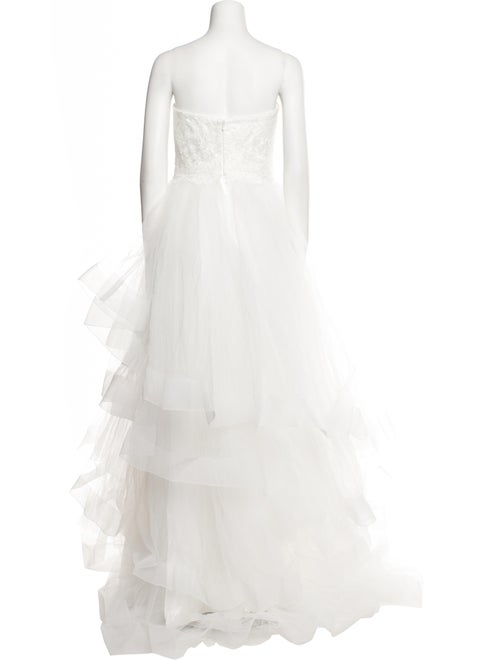 Theia Strapless Long Dress