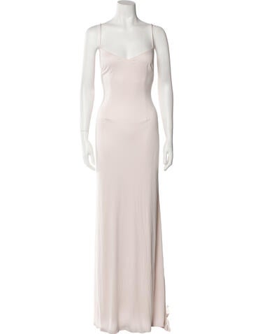 Theia Dresses Square Neckline Long Dress M