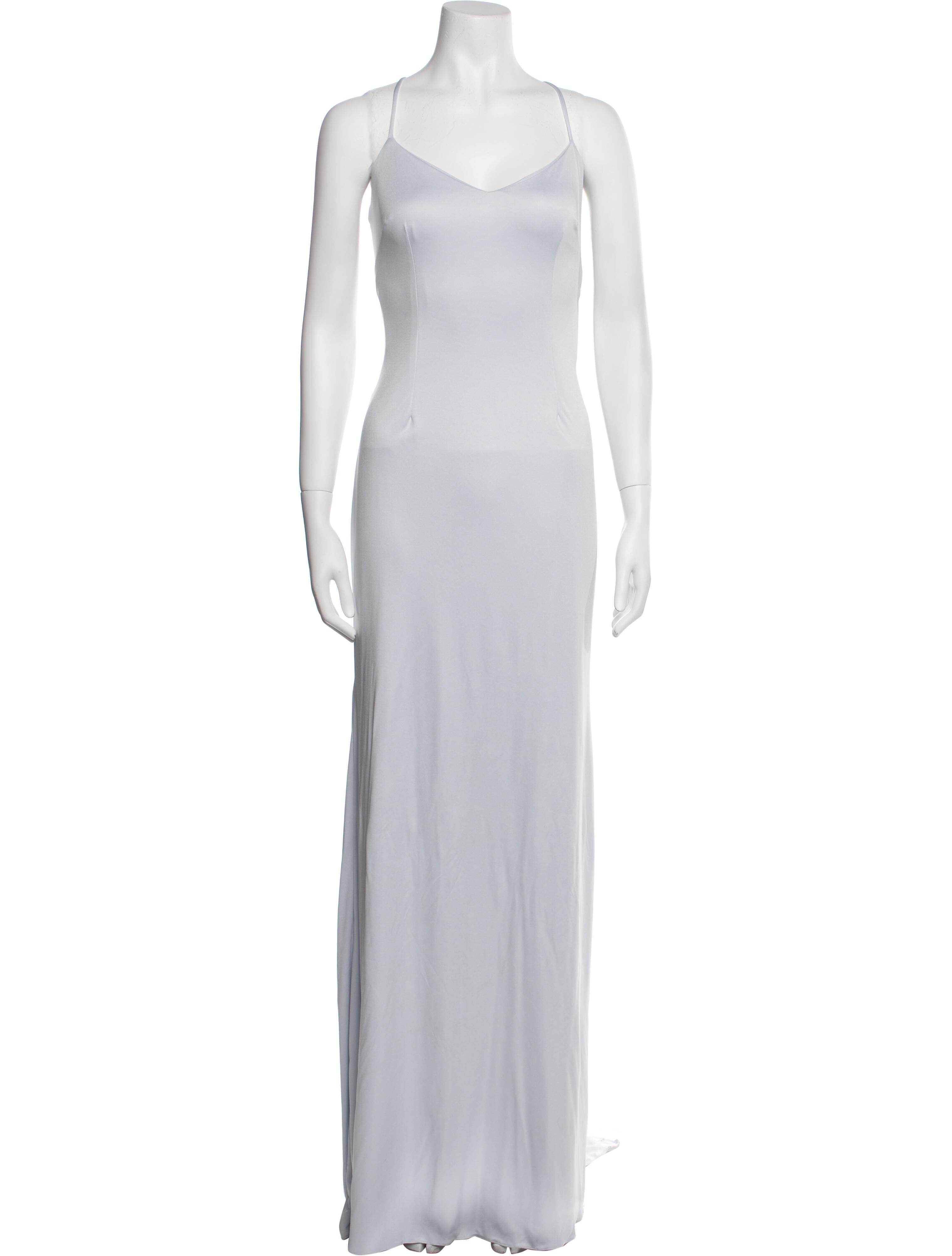 Theia V-Neck Long Dress w/ Tags