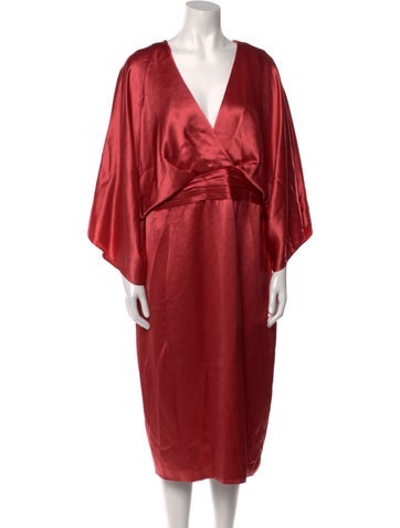 Theia Dresses V-Neck Midi Length Dress US 16 | XXL