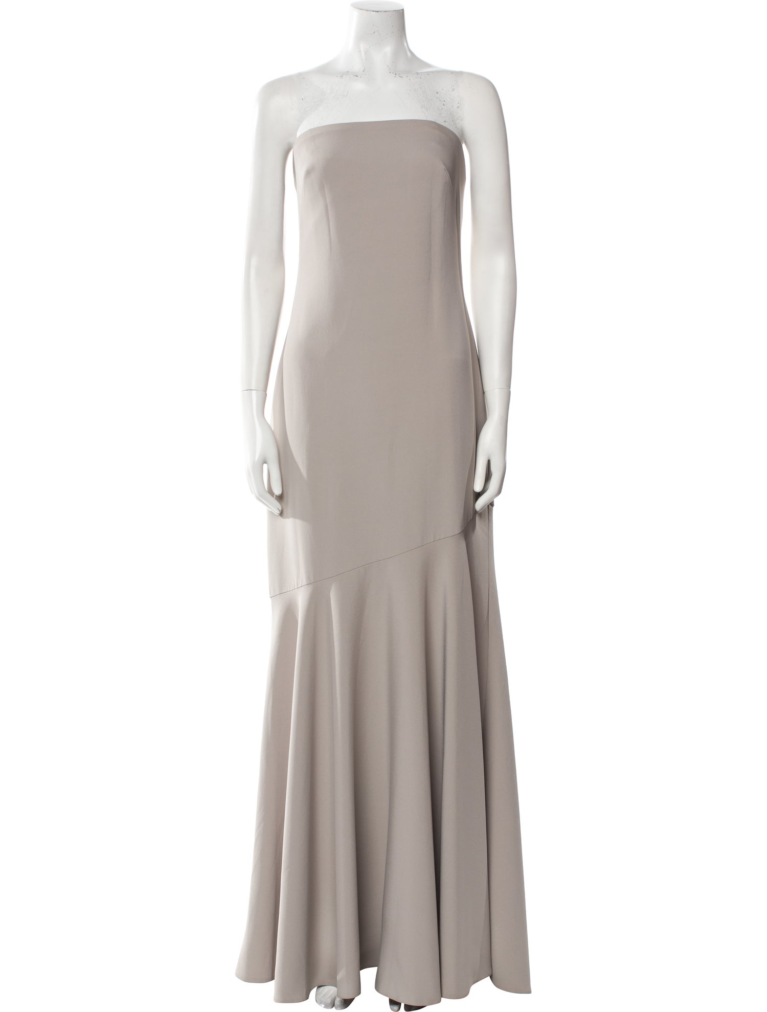 Theia Strapless Long Dress