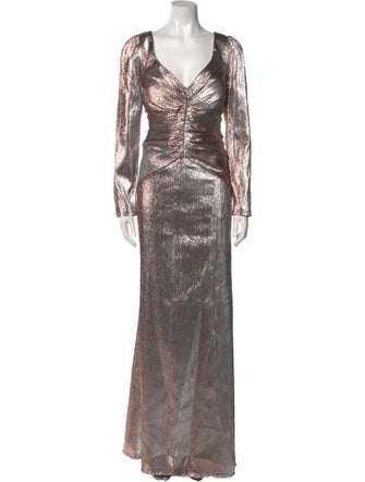 Theia Nylon Long Dress