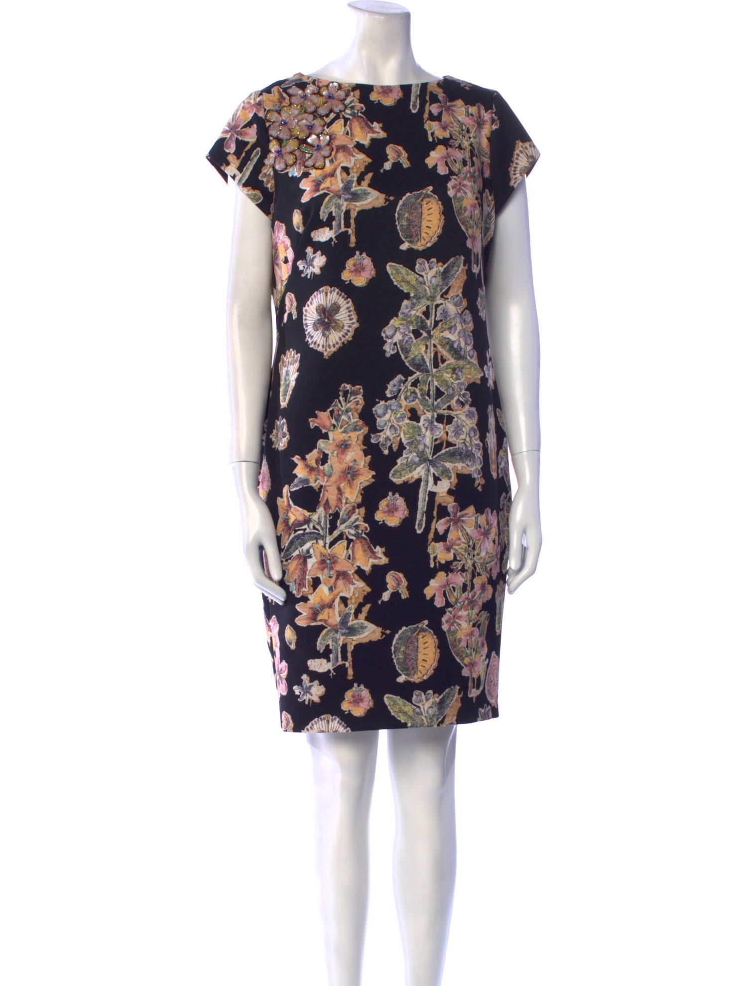 Theia Printed Mini Dress