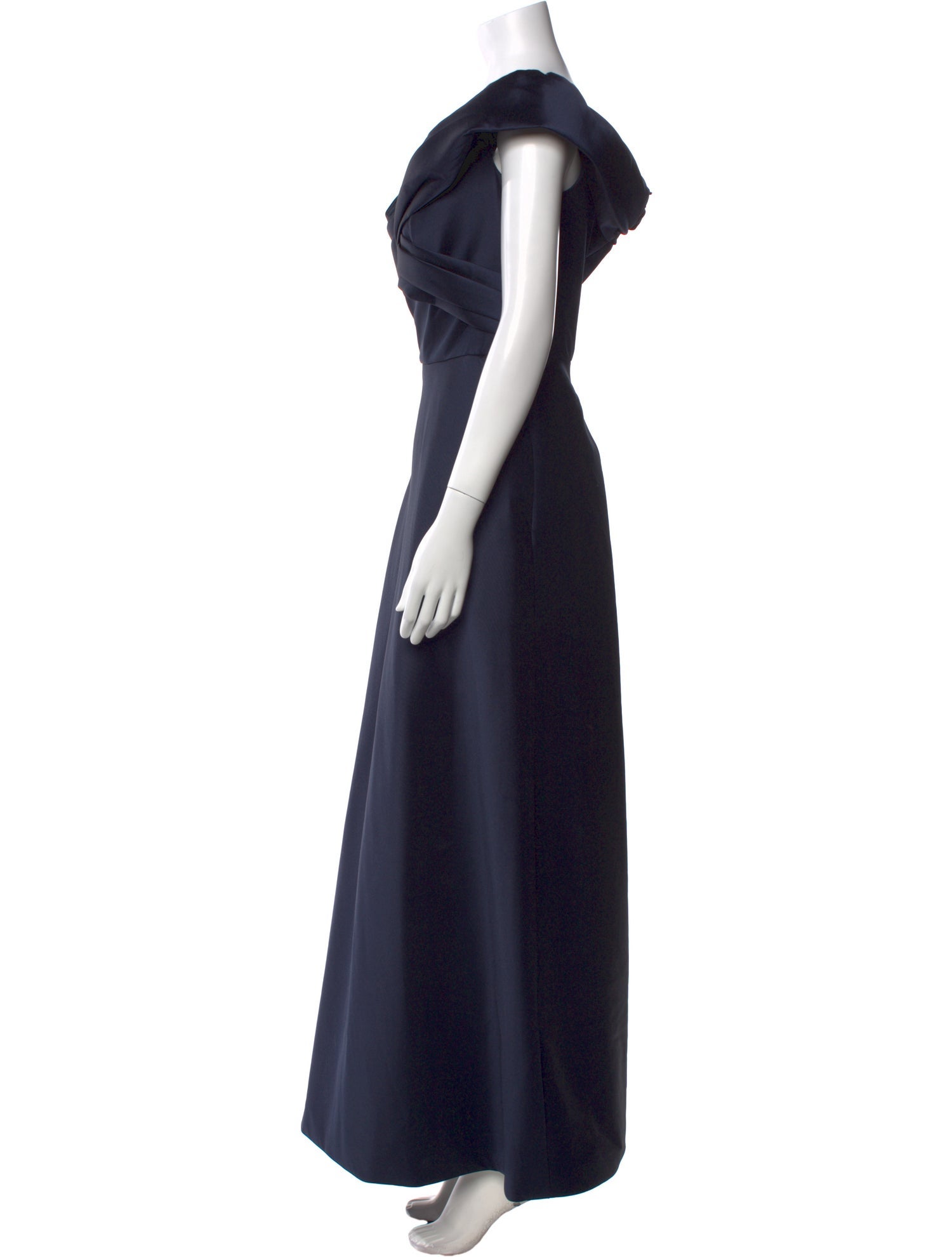 Theia Off-The-Shoulder Long Dress