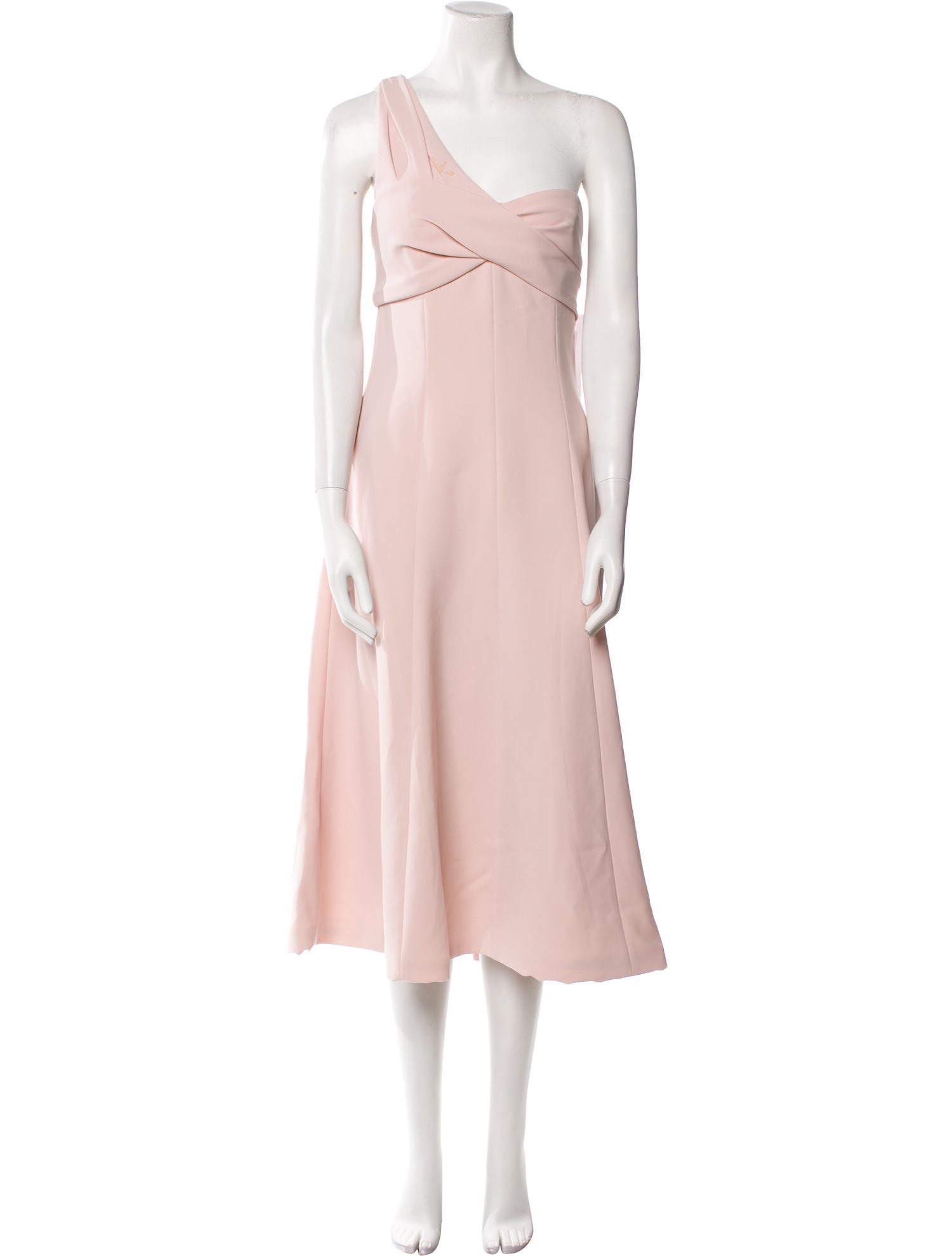 Theia One-Shoulder Long Dress