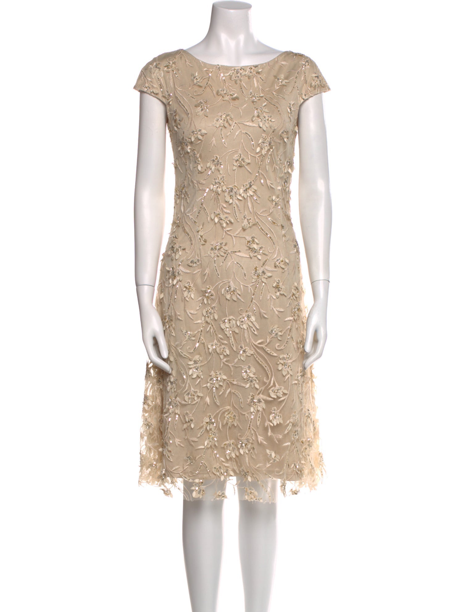 Theia Nylon Knee-Length Dress