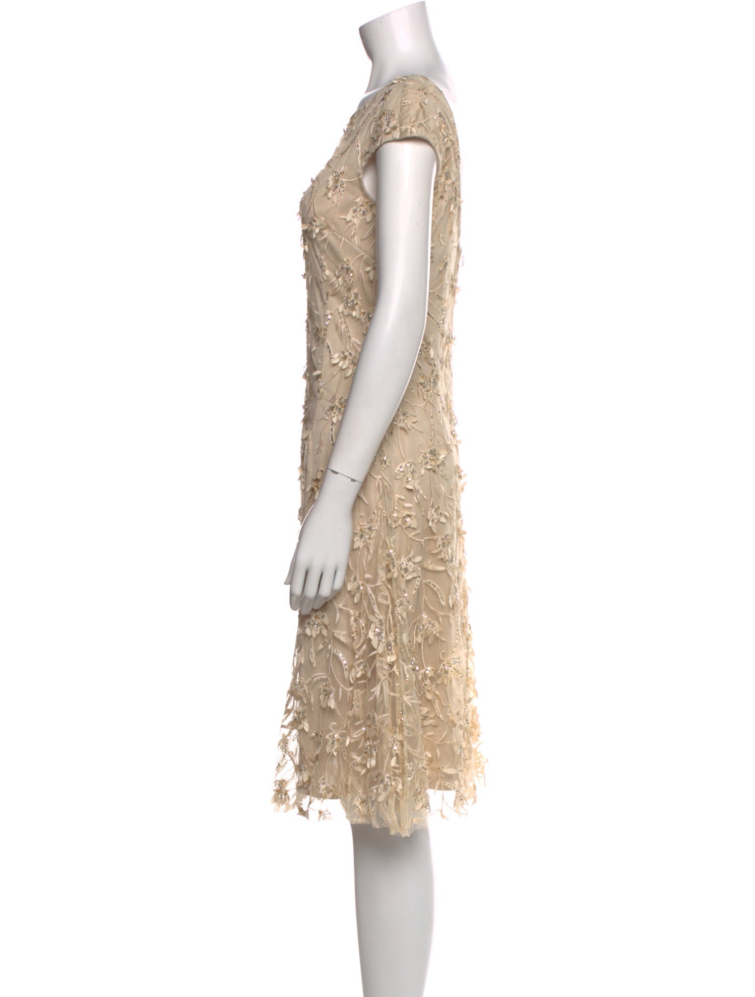 Theia Nylon Knee-Length Dress